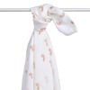 maxi-lange bébé mixte garçon fille blanc motif arc-en-ciel rose en coton bio oekotex