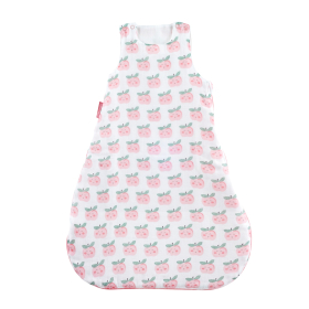 Gigoteuse été légère en lange tog 0,5 fille motif pomme rose en coton bio oekotex