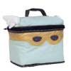Vanity de toilette originale Super-héros pour bébé et enfant fille ou garçon bleu turquoise et doré intérieur PVC coton bio