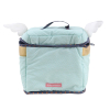 Trousse de toilette originale Super-héros pour bébé et enfant fille ou garçon bleu turquoise et doré intérieur PVC coton bio