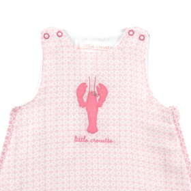 gigoteuse été légère en lange tog 0,5 fille rose motif homard en coton bio oekotex
