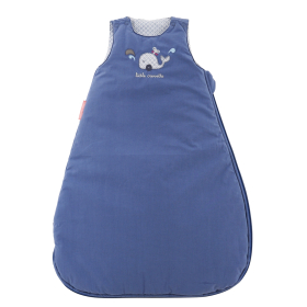 Gigoteuse mixte fille garçon bleue motif Baleine en coton bio oekotex