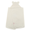 cape de bain bébé à oreilles Baby Shower écrue coton bio oeko-tex