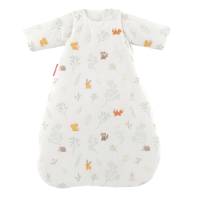 gigoteuse hiver chaude tog 2,5 mixte fille garçon motif foret renard hérisson feuillage en coton bio oekotex