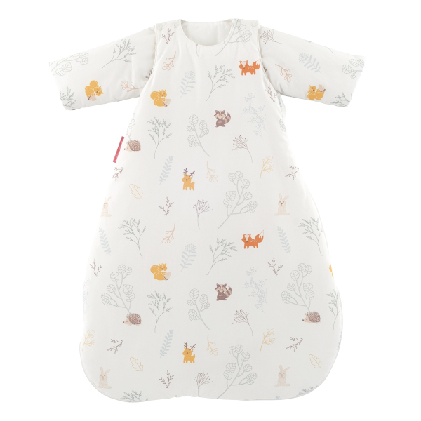 gigoteuse hiver chaude tog 2,5 mixte fille garçon motif foret renard hérisson feuillage en coton bio oekotex
