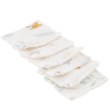 lingettes bébé en tissu lavables et réutilisables gaze de coton et éponge écru motif renard coton bio et oekotex