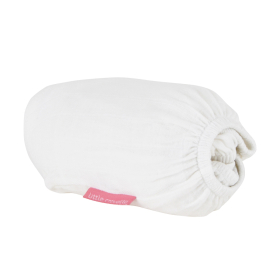 Drap-housse bébé double gaze en lange uni écru coton bio oeko-tex