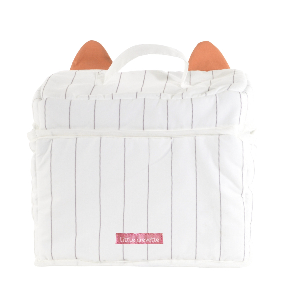 Trousse de toilette enfant renard écru et terracotta intérieur imperméable Dream Forest