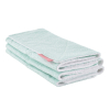 Essuie-tout en tissu lavable et réutilisable doublé éponge motif vagues bleu turquoise en coton bio