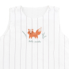 Gigoteuse été mixte fille garçon motif renard fond blanc rayé tog 0,5 en coton bio oekotex