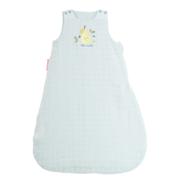 Gigoteuse été en lange tog 0,5 mixte fille garçon motif poire broderie en coton bio oekotex