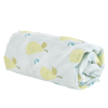 Drap-housse bébé en lange mixte garçon fille imprimé Poire vert et bleu en coton bio oekotex