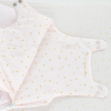 Gigoteuse fille rose pâle motif cygne princesse avec broderie dorée couronne, étoiles à l'intérieur, coton bio et oekotex