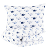 Parure de lit gaze de coton Baleine 100x140 cm