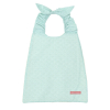 Serviette bavoir élastiqué bleu mixte fille garçon motif vague en coton bio oekotex