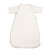 dos gigoteuse hiver fille rose pâle motif arc-en-ciel licorne manches amovibles tog 2,5 en coton bio oekoetex