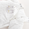 gigoteuse hiver mixte fille garçon blanc écru motif lapin manches amovibles tog 2,5 en coton bio oekoetex