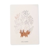 Carte postale bébé grand format motif renard