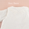 dos gigoteuse hiver fille rose pâle motif arc-en-ciel licorne manches amovibles tog 2,5 en coton bio oekoetex