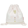 sac a dos enfant fille rose pale motif cygne princesse coton bio oekotex