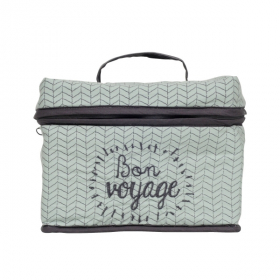 trousse de toilette grise bebe mixte bon voyage coton bio oekotex