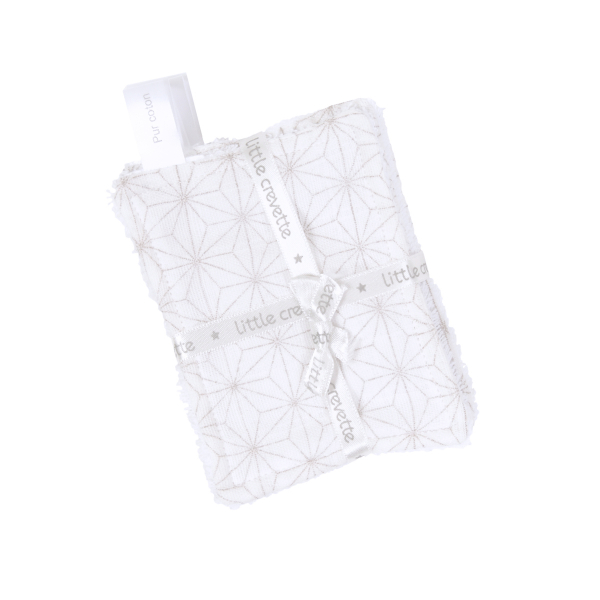 lingettes lavables reutilisables en coton bio oekotex