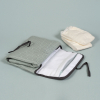tapis a langer de voyage bebe mixte gris youpi en coton bio oekotex