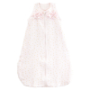gigoteuse été fille rose gaze de coton bio froufrous et étoiles dorées ouverture devant oeko tex