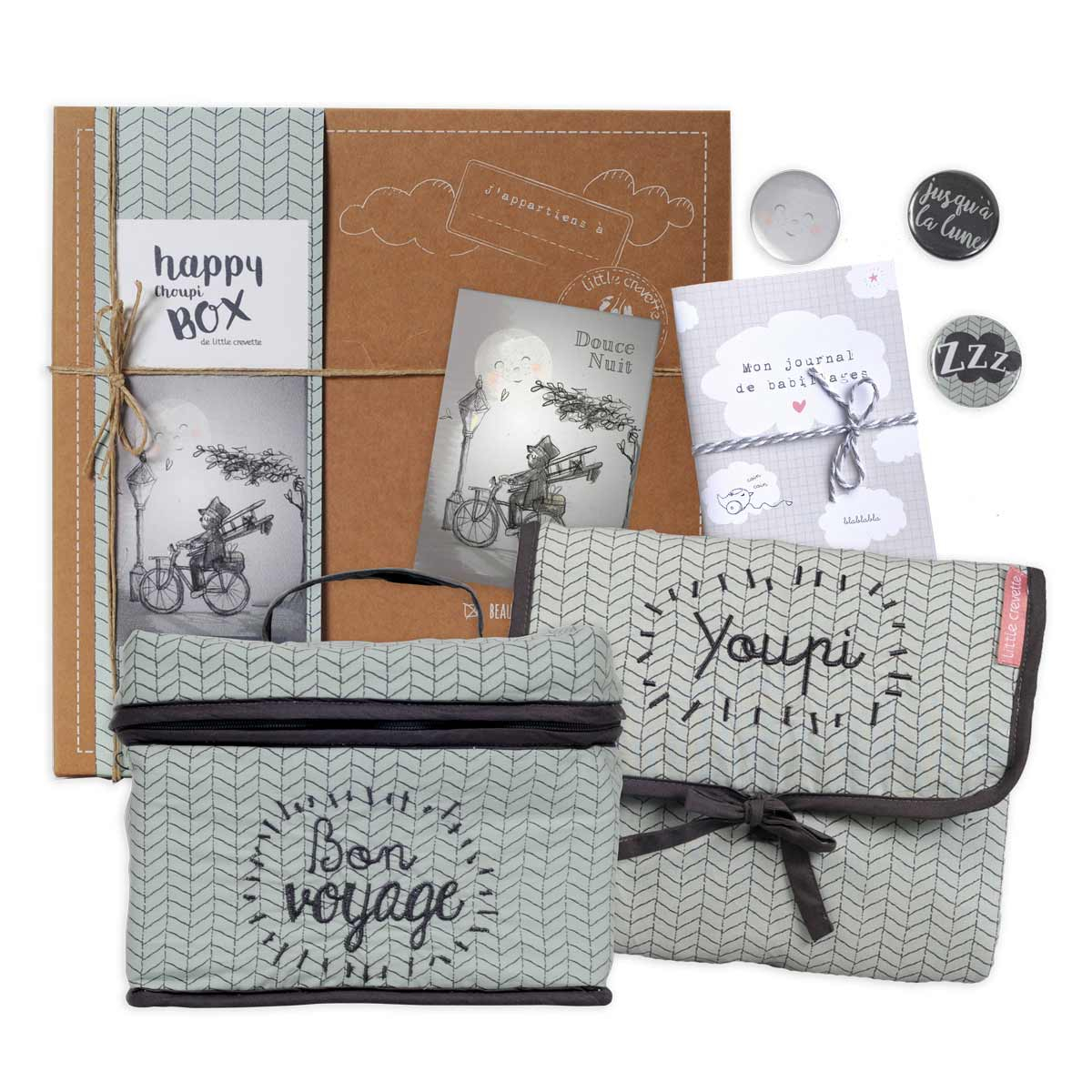 Coffret cadeau bébé Bonne Nuit - la moyenne box