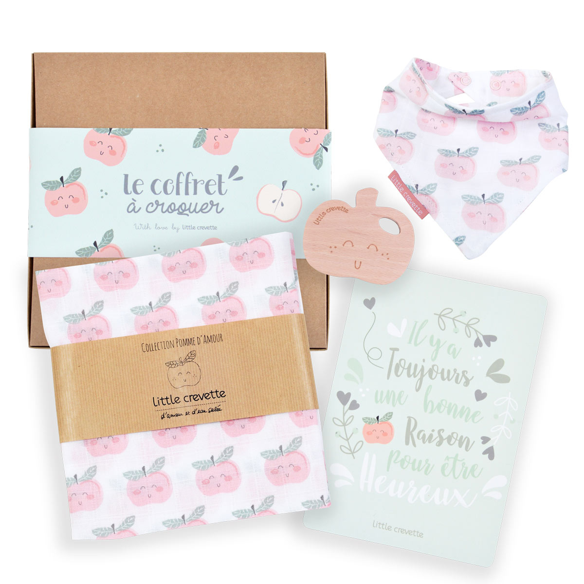 Coffret cadeau bébé à croquer Pomme d'amour 3