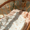 Gigoteuse été légère blanche en lange tog 0,5 fille motif arc-en-ciel rose en coton bio oekotex