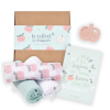 Coffret cadeau pomme avec maxi-lange, carte et anneau de dentition