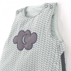 Gigoteuse mixte fille garçon bleu vert d'eau tog 2,5 coton bio oekotex