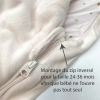 Gigoteuse fille rose pâle motif cygne princesse broderie dorée étoiles phrase en coton bio oekotex