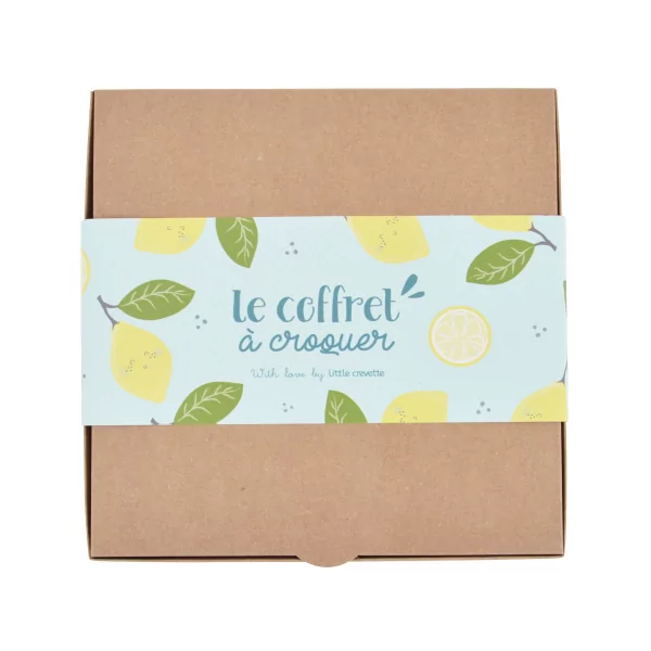 Coffret cadeau bebe avec produits citron