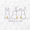 Gigoteuse mixte fille garçon tog 2,5 écrue motif lapin en coton bio oekotex