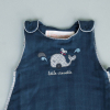 Gigoteuse été légère en lange tog 0,5 mixte fille garçon bleu motif baleine en coton bio oekotex