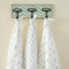 Lot de 3 langes bébé mixte fille garçon blanc motif cactus en coton bio oekotex