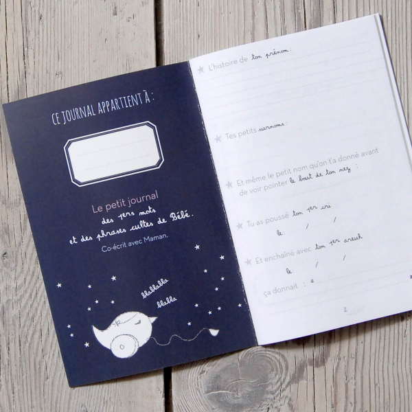 Carnet des premiers mots de bébé