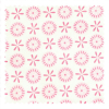 motif fleurs roses géométrique