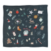 lot de langes bébé en coton bio thème Noël