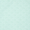 Serviette bavoir élastiqué bleu mixte fille garçon motif  vague en coton bio oekotex