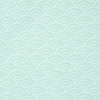 Serviette bavoir élastiqué bleu mixte fille garçon motif vague en coton bio oekotex