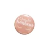 badge rose que du bonheur