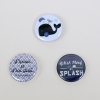 lot de 3 badges baleine
