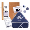 coffret bain bebe cape de bain baleine bleue coton bio