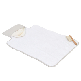 tapis à langer de voyage nomade imperméable coton bio
