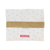 tapis à langer de voyage imperméable fille rose et doré thème princesse oekotex et coton bio