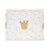 tapis à langer de voyage imperméable fille rose et doré thème princesse oekotex et coton bio