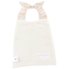 Grande serviette élastiquée coloris crème glacée mixte brodé phrase rigolote en coton bio oekotex
